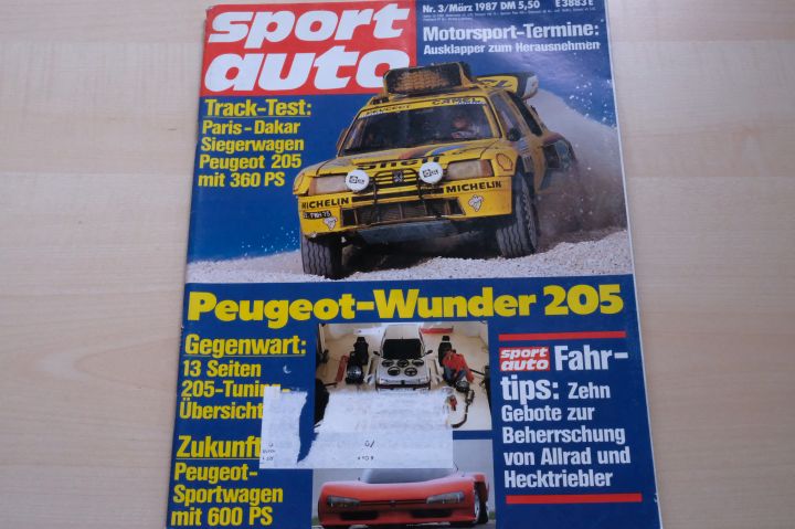 Deckblatt Sport Auto (03/1987)